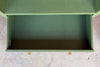 Pair of Modern Painted Linen Wrapped Nightstands