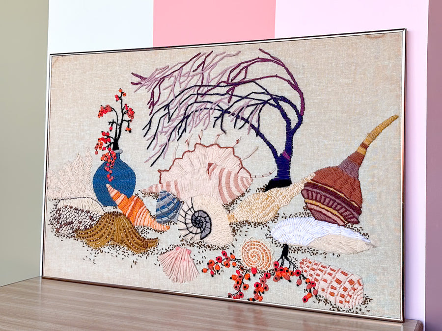 Shell Life Crewel Art