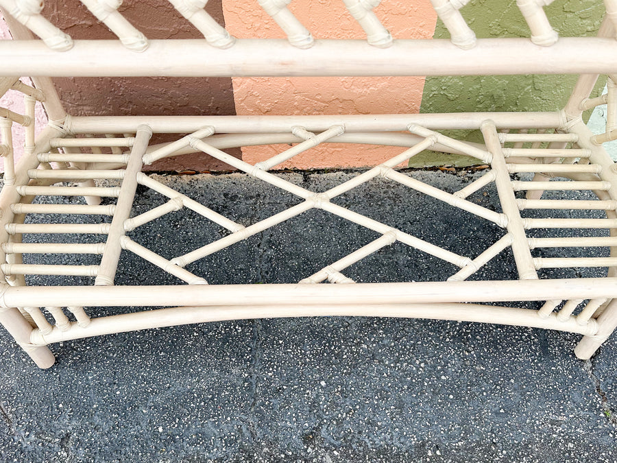 Ficks Reed Rattan Console