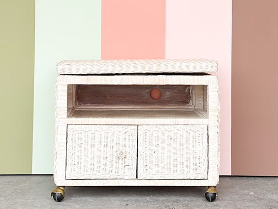 Rattan Cart with Swivel Top