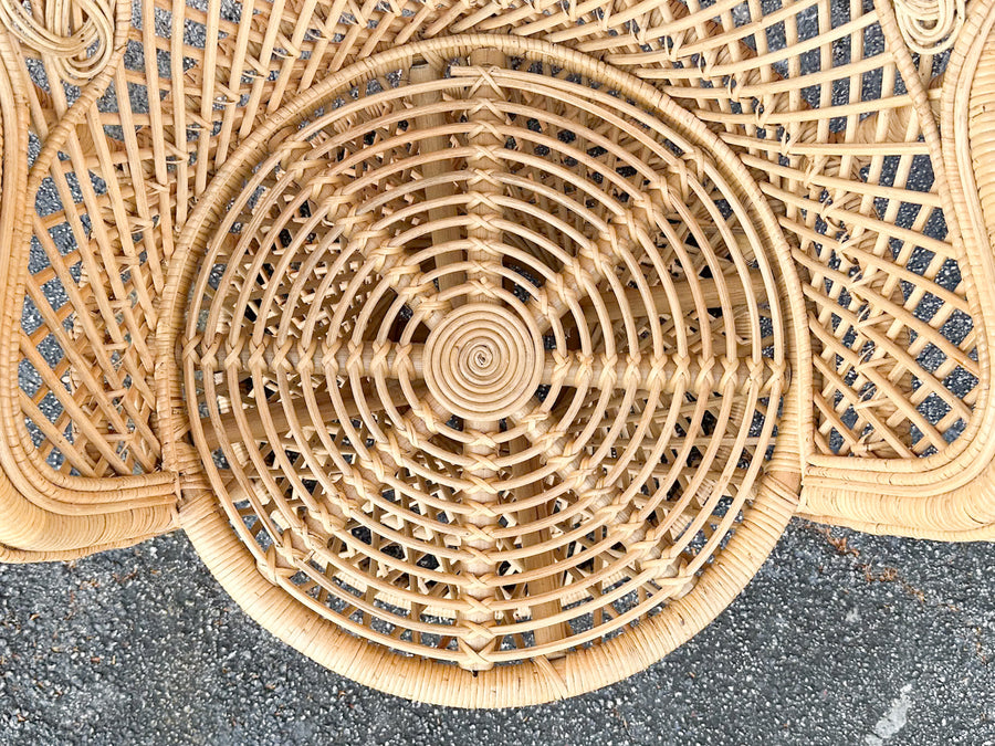 Natural Rattan "Queen" Peacock Chair