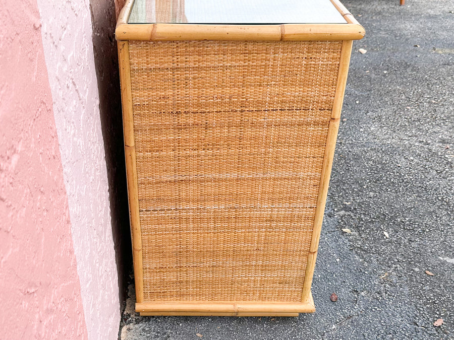 Italian Rattan and Seagrass Server