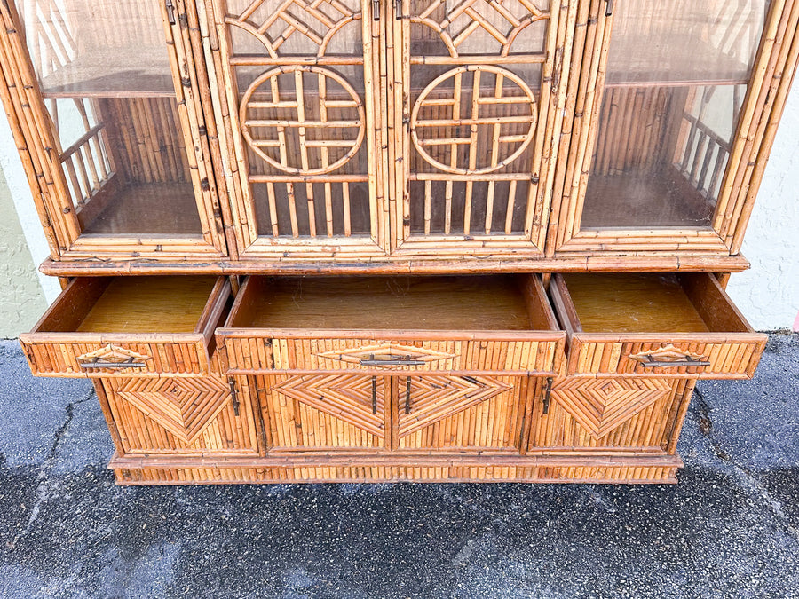Island Chic Bamboo Pagoda Cabinet