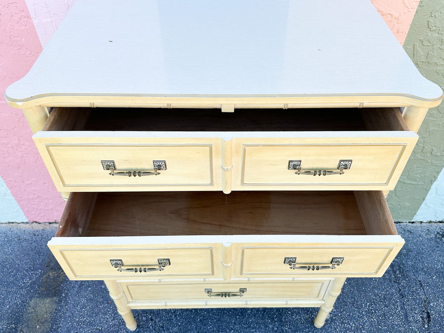 Henry Link Faux Bamboo Tall Chest