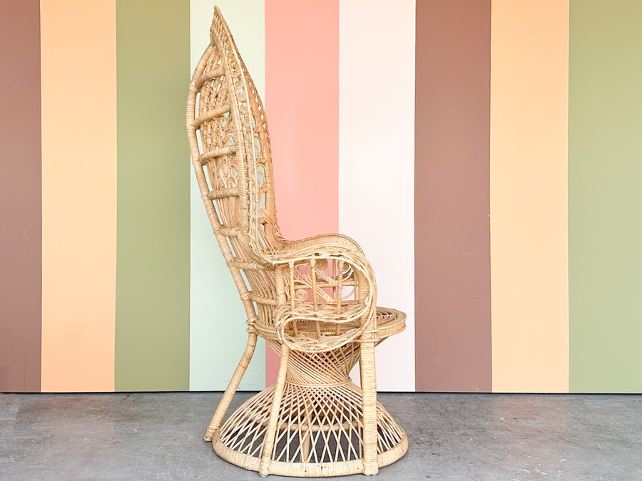 Natural Rattan Peacock Chair