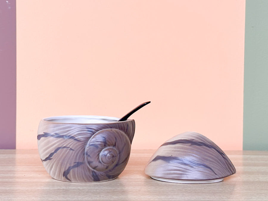 Japanese Conch Shell Creamer and Sugar Set