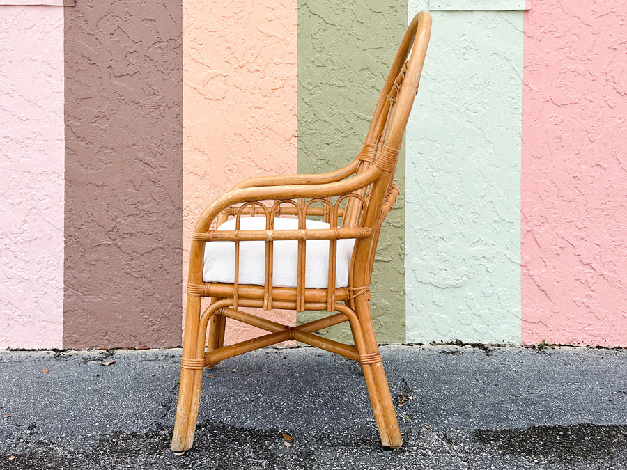 Set of Four Coastal Balloon Back Dining Chairs
