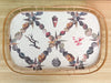 Shell Decoupage Bamboo Tray