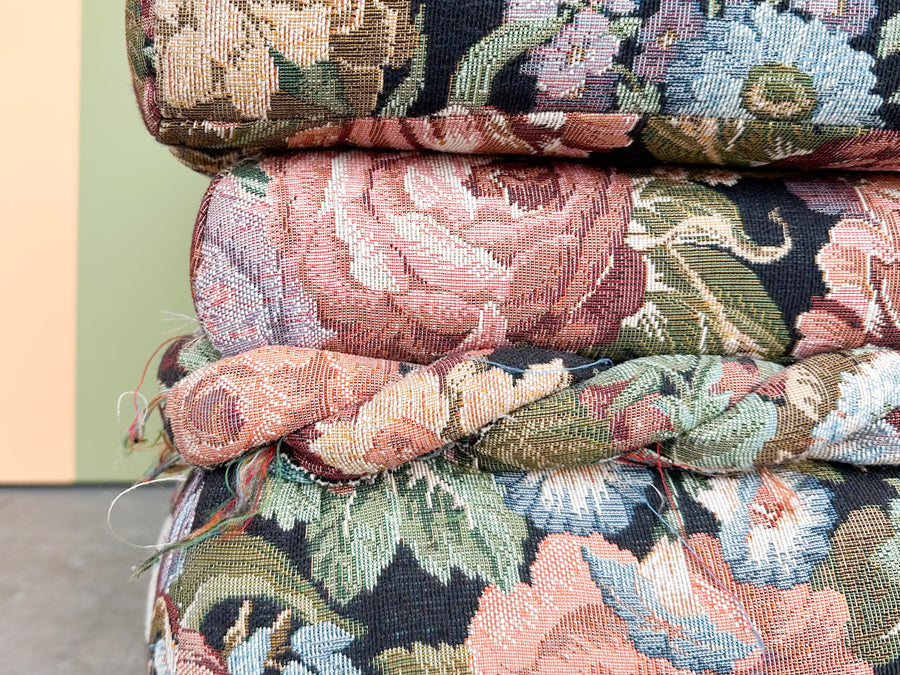 Granny Chic Floral Ottoman