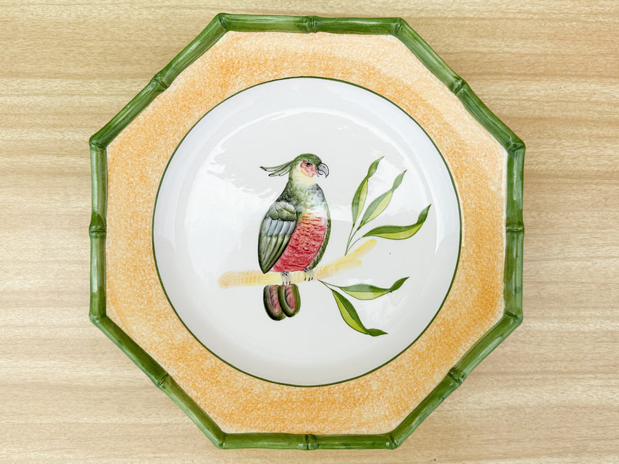 Set of Four Italian Bird Plates