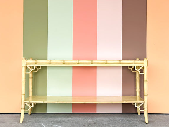Thomasville Faux Bamboo Console
