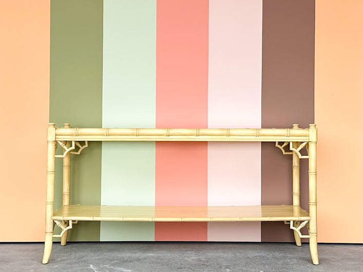Thomasville Faux Bamboo Console