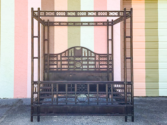 West Indies Style King Canopy Bed