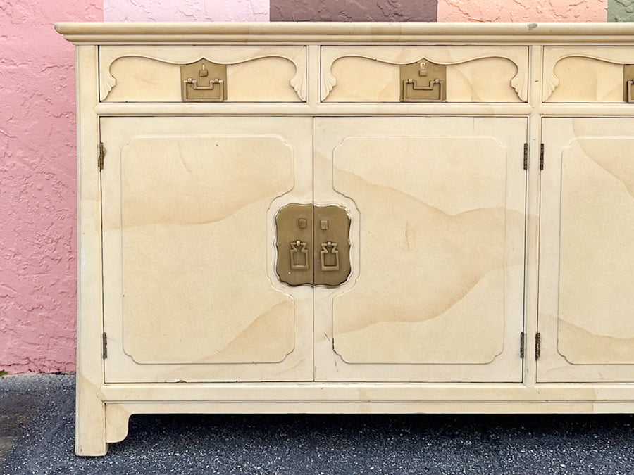 Henredon Faux Goatskin Credenza