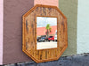 Split Bamboo Octagon Mirror