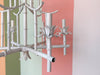 Faux Bamboo Pagoda Chandelier