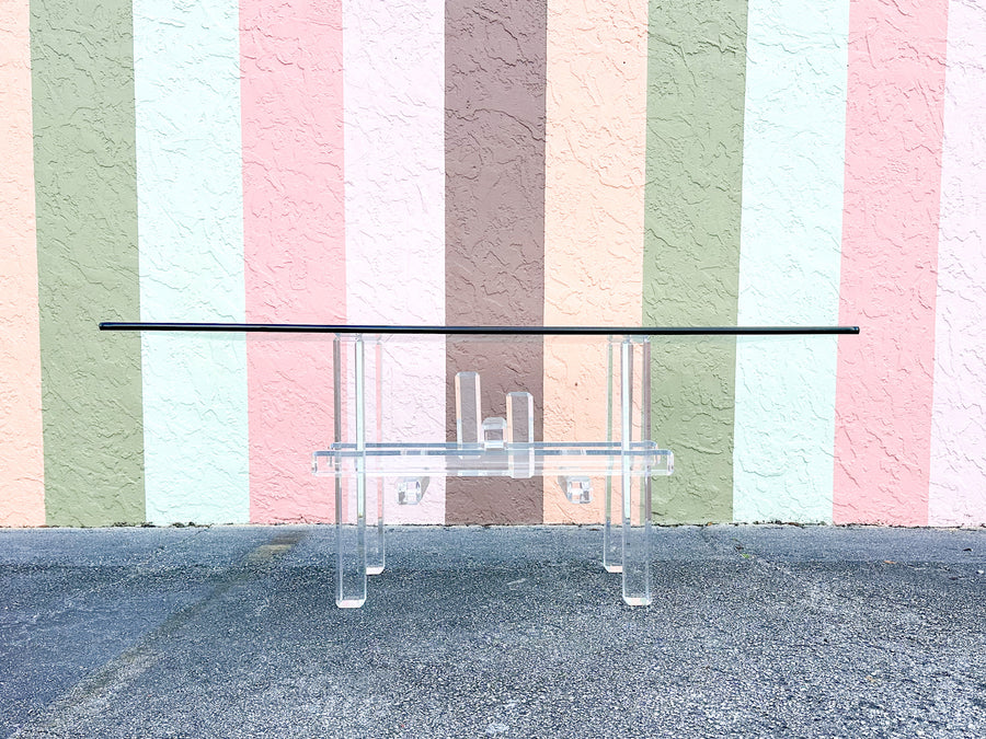 Fab MCM Lucite Dining Table