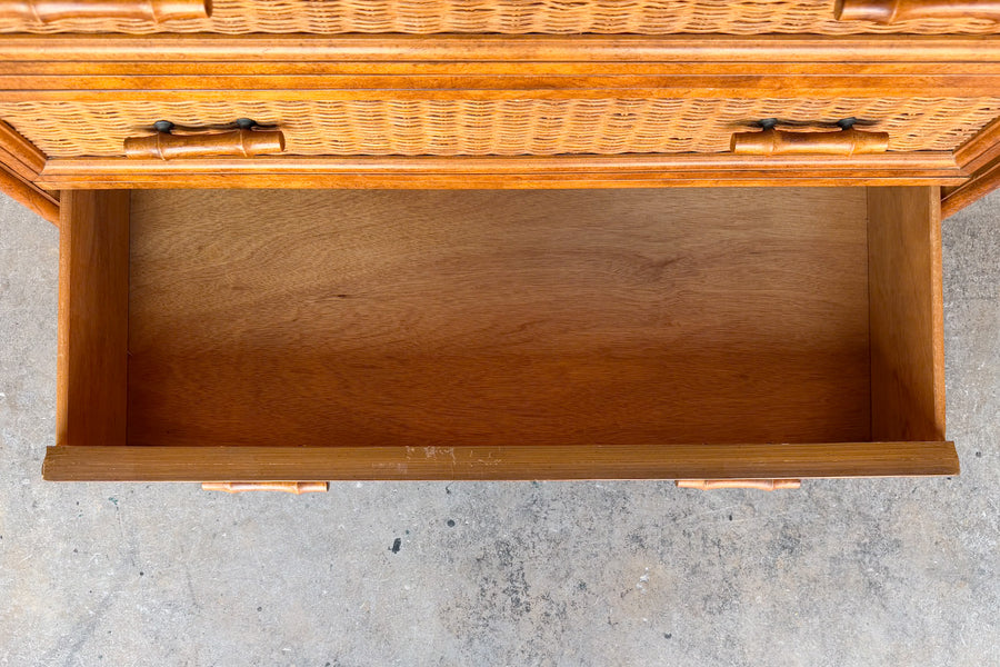 Island Style Faux Bamboo Tall Chest