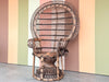 Dark Rattan Peacock Chair