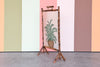 Hand Painted Tortoiseshell Bamboo Fireplace Screen