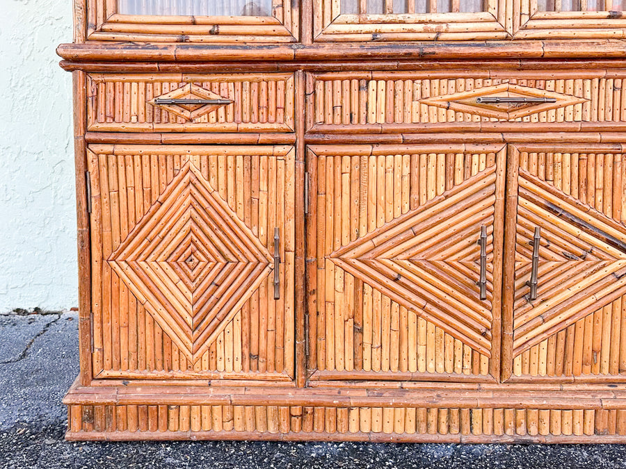 Island Chic Bamboo Pagoda Cabinet