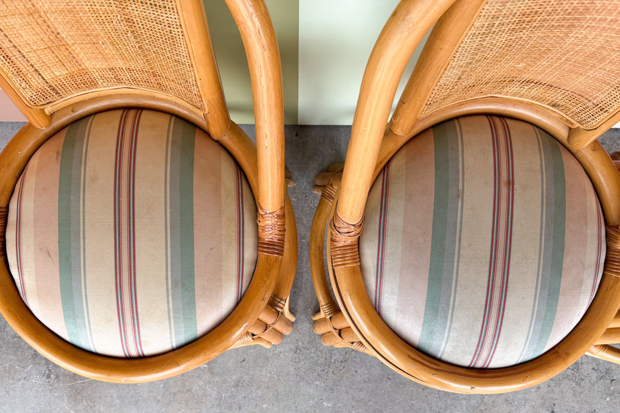 Set of Four Old Florida Counter Stools