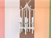 Faux Bamboo Pagoda Chandelier