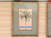 Pair of Signed Palm Tree Watercolor Art