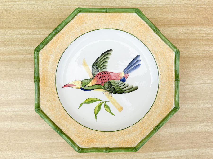 Set of Four Italian Bird Plates