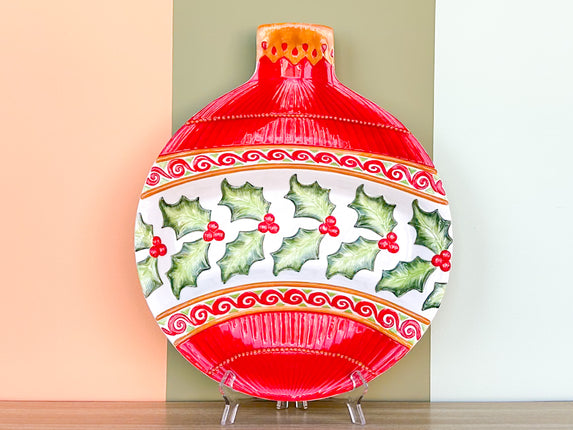 Fitz and Floyd Ornament Chip and Dip