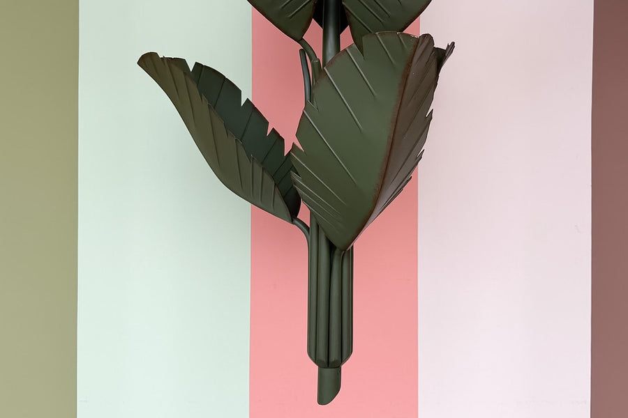 Modern Metal Palm Leaf Chandelier