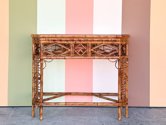 Brighton Style Rattan Console