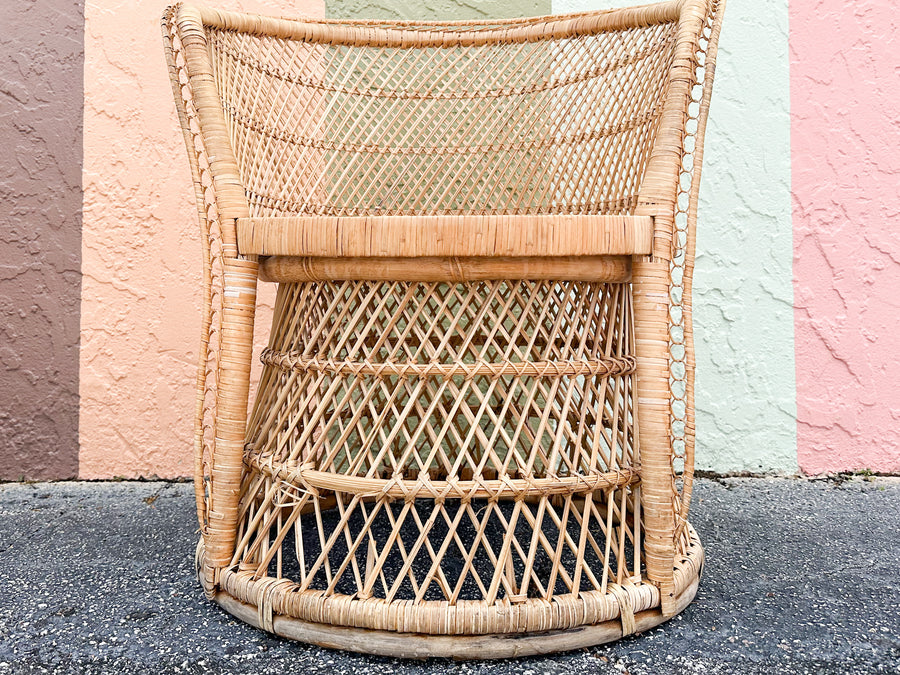 Pair of Island Style Buri Rattan Chairs