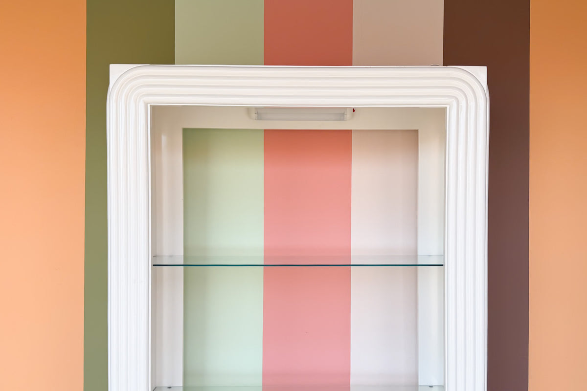 80's Chic Lacquered Etagere