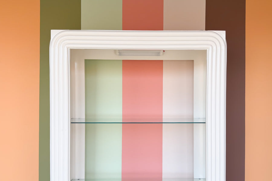 80's Chic Lacquered Etagere