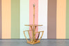 Old Florida Rattan Magazine Floor Lamp