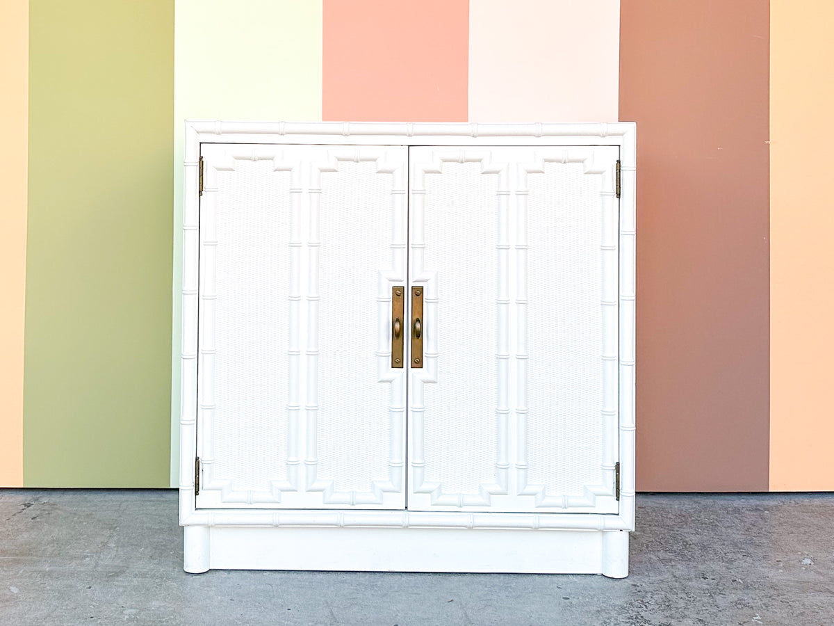 Faux Bamboo Drexel Cabinet