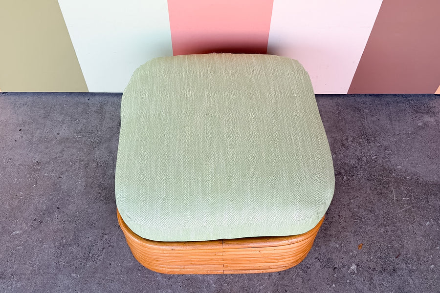 Frankl Style Nine Band Rattan Ottoman