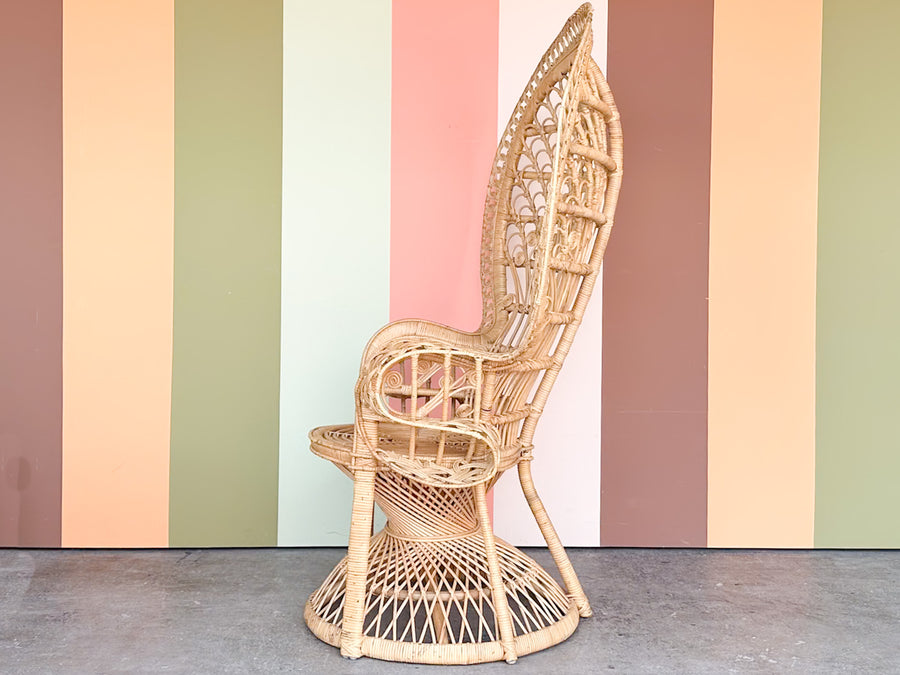 Natural Rattan Peacock Chair