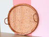 Oval Rattan Tray