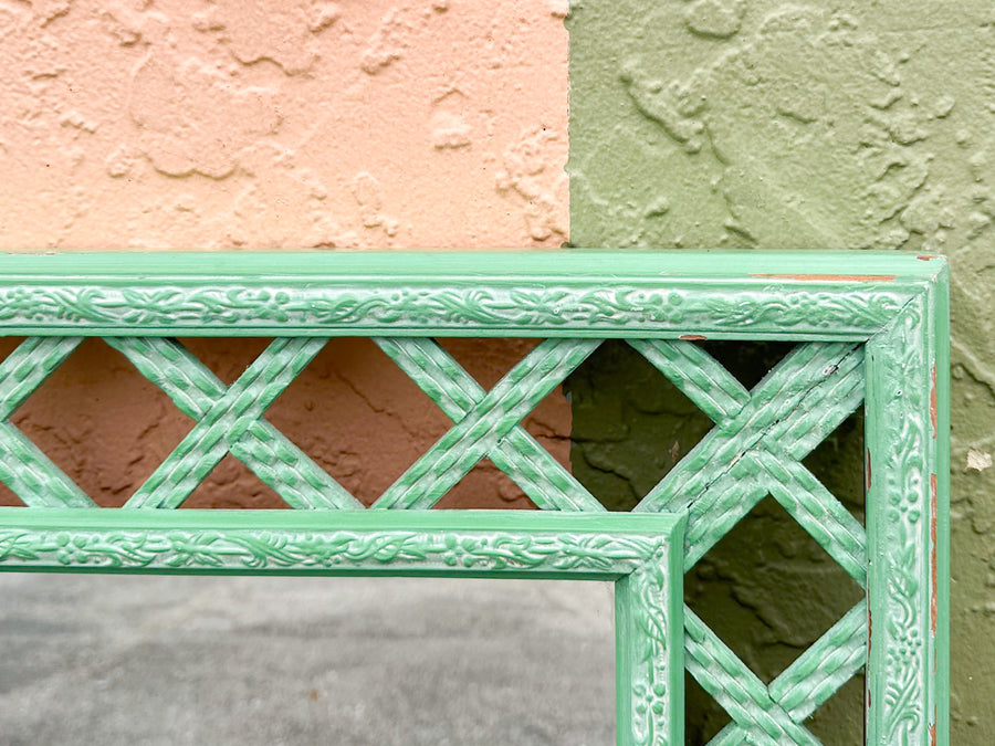 Palm Beach Style Lattice Mirror