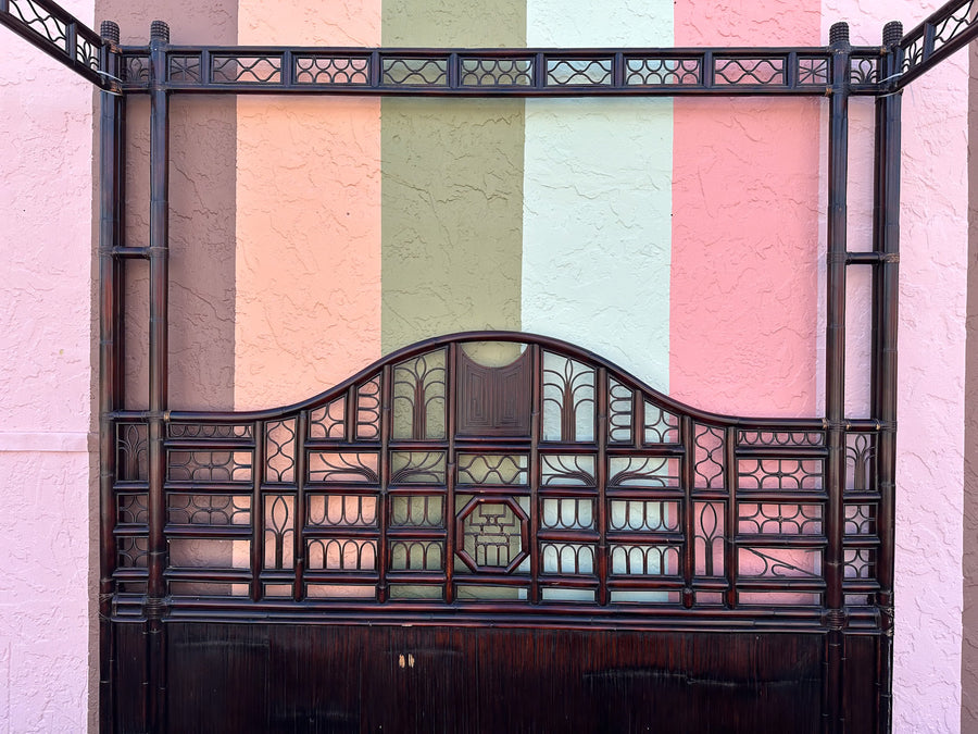 West Indies Style King Canopy Bed