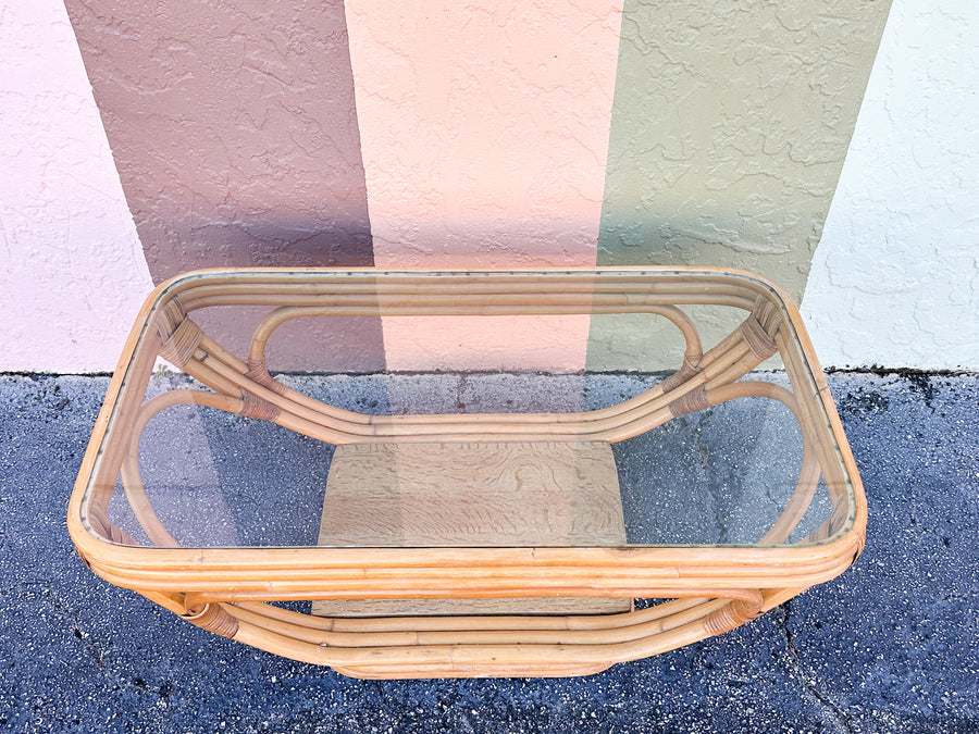 Frankl Style Rattan Coffee Table