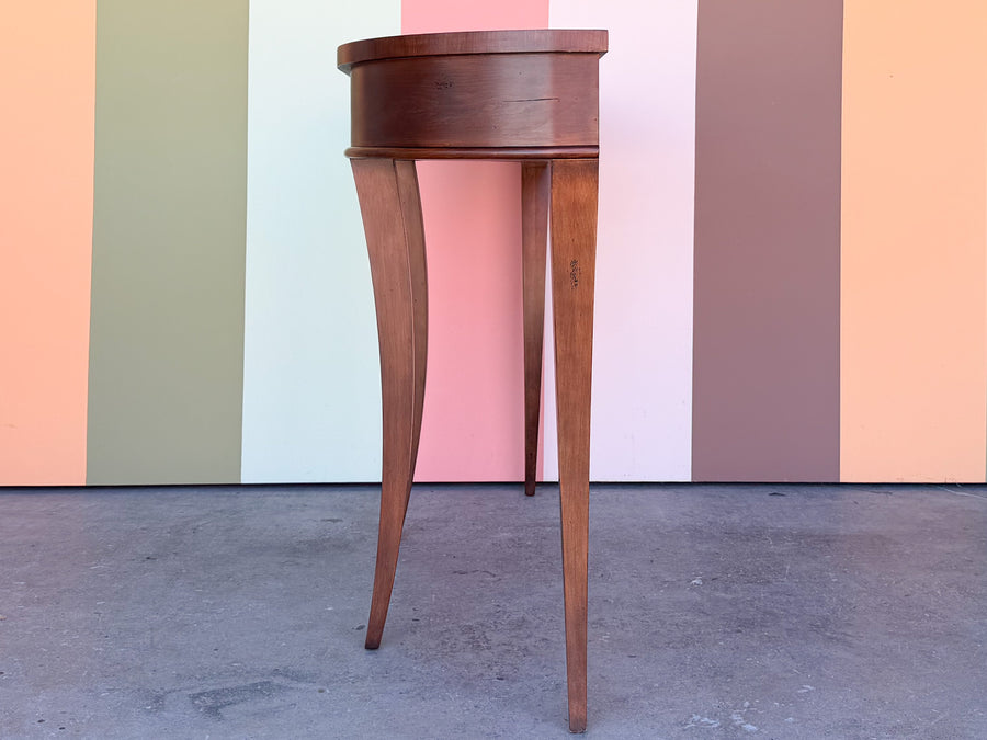 Modern Fruitwood Demilune