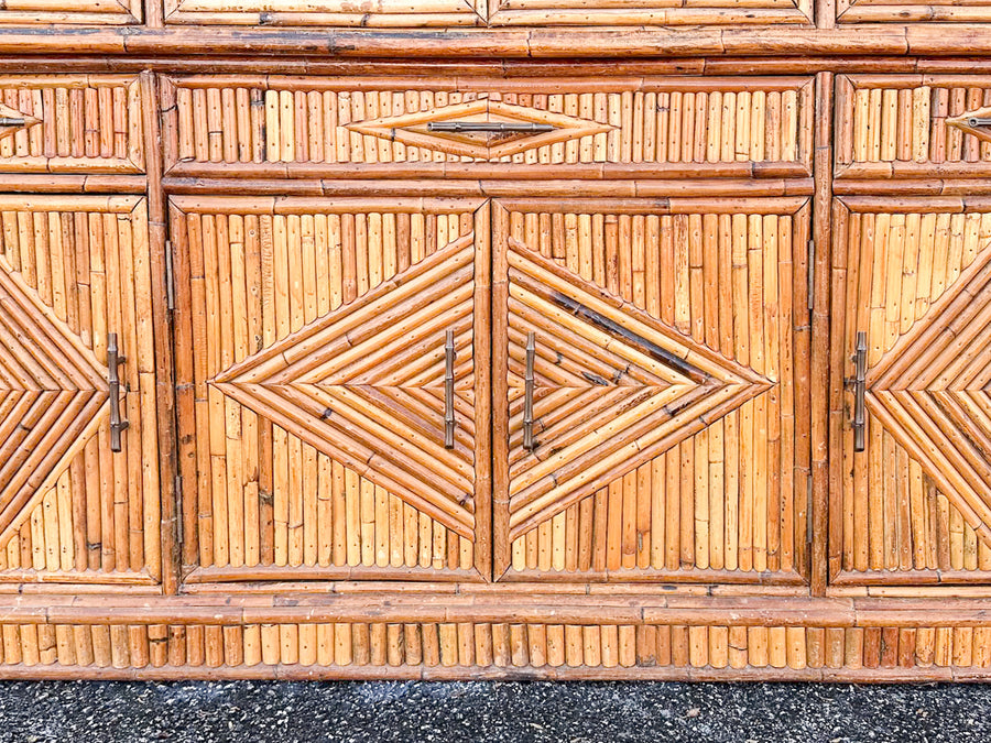 Island Chic Bamboo Pagoda Cabinet