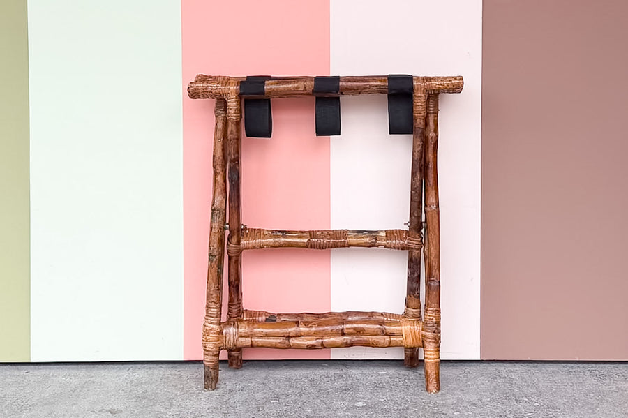 Bamboo Luggage Rack