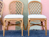 Lattice Rattan Game Table and Chairs