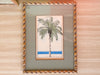 Pair of Signed Palm Tree Watercolor Art