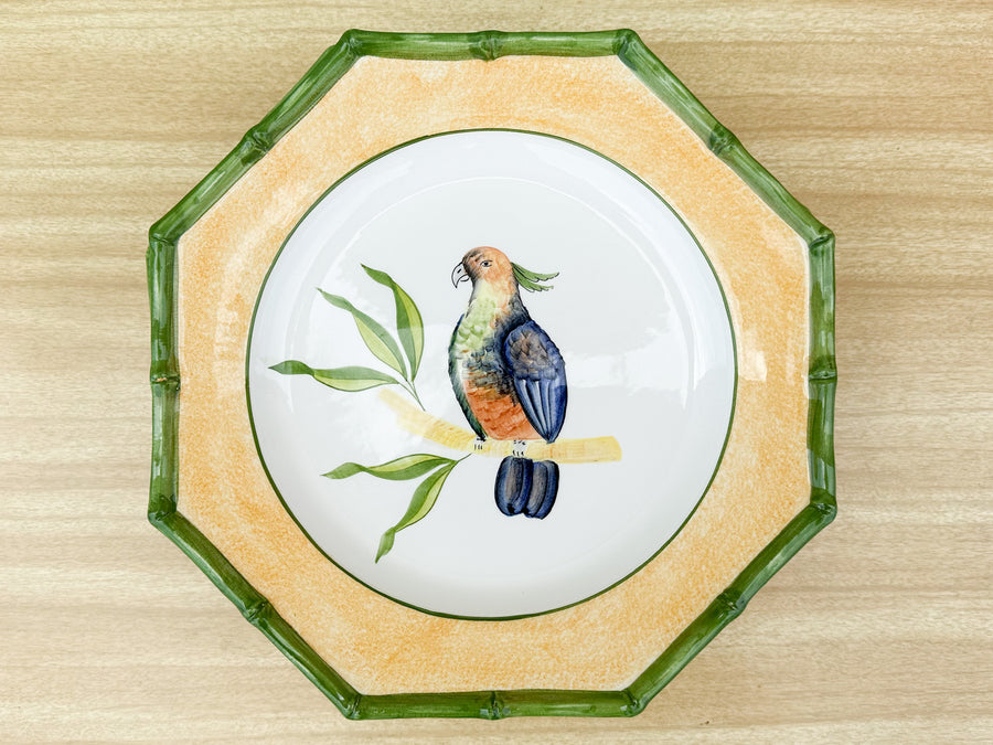 Set of Four Italian Bird Plates