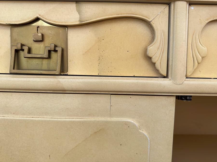 Henredon Faux Goatskin Credenza